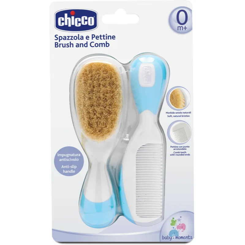 Chicco Baby Moments комплект За коса 0m+ Blue - За деца - Сравни цени от 1 магазин с безплатна доставка