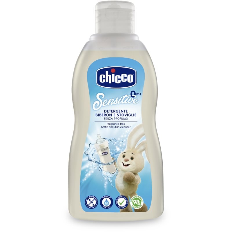 Chicco Sensitive Bottle and Dish Cleanser почистващ препарат за бебешки аксесоари - Грижа за лице - Сравни цени от 1 магазин с безплатна доставка