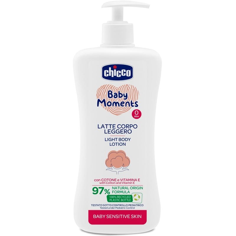 Chicco Baby Moments Sensitive нежно мляко за тяло