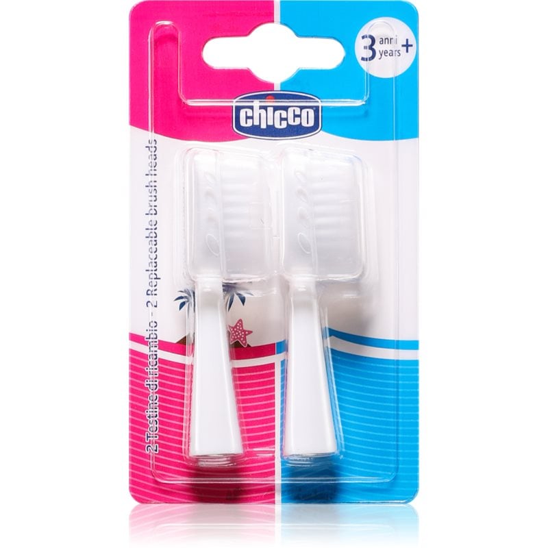 Chicco Replaceable Brush Heads 3y+ резервни глави за четка за зъби