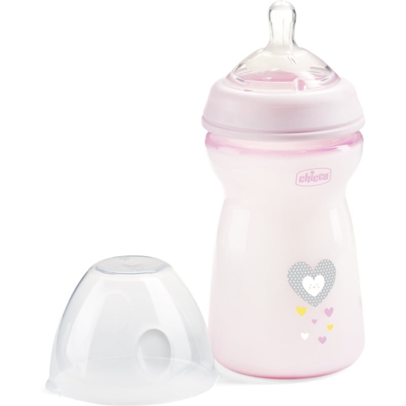 Chicco Natural Feeling Girl бебешко шише 6m+ - За деца - Сравни цени от 1 магазин с безплатна доставка