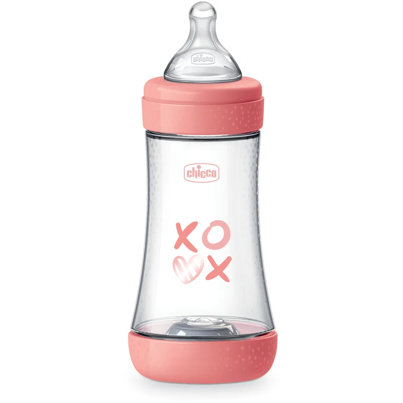 Chicco Perfect 5 бебешко шише 2 m+ Medium Flow Pink - За деца - Сравни цени от 1 магазин с безплатна доставка