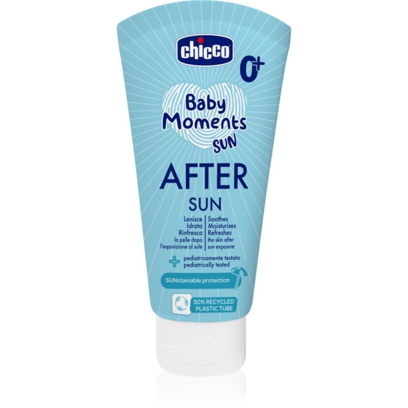 Chicco Baby Moments Sun After Sun мляко след загар за деца от раждането им 0 m+ - Грижа за тяло - Сравни цени от 1 магазин с безплатна доставка