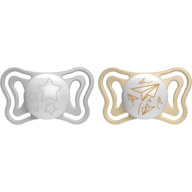 Chicco Physio Light Physio Forma Night биберон 6-16 m Grey/Gold