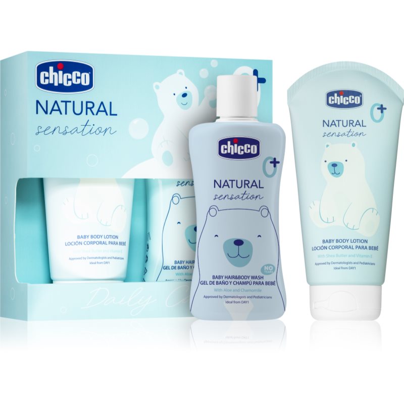 Chicco Natural Sensation Daily Care подаръчен комплект за деца от раждането им 0+ - Комплект - Сравни цени от 1 магазин с безплатна доставка