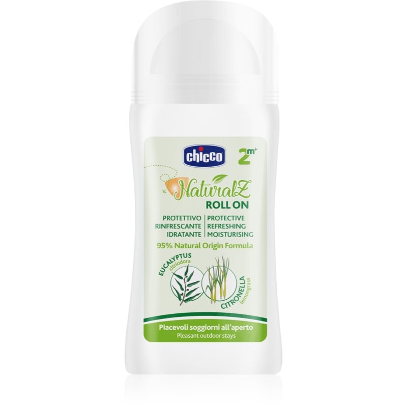 Chicco Chicco NaturalZ Protective & Refreshing Roll-on рол-он против комари 2 m+ - Унисекс парфюм 60мл - Сравни цени от 1 магазин с безплатна доставка