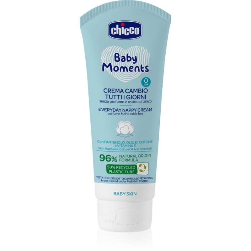 Chicco Baby Moments Everyday Nappy Cream крем за всекидневна грижа за дупето без парфюм - За деца - Сравни цени от 1 магазин с безплатна доставка