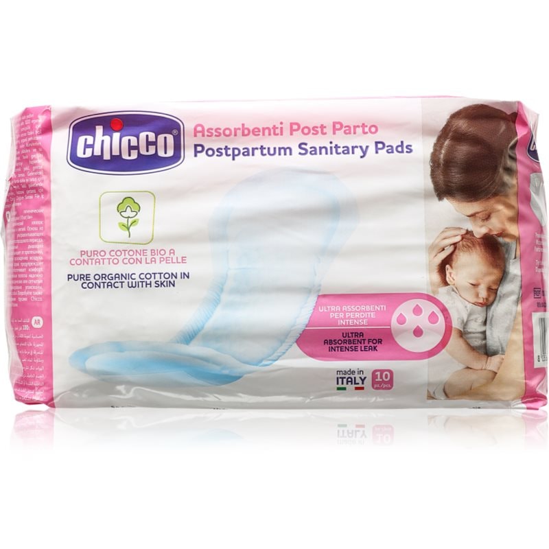 Chicco Chicco Postpartum Sanitary Pads 100% Pure Organic Cotton дамски превръзки за след раждане - Дамски парфюм 10мл - Сравни цени от 1 магазин с безплатна доставка
