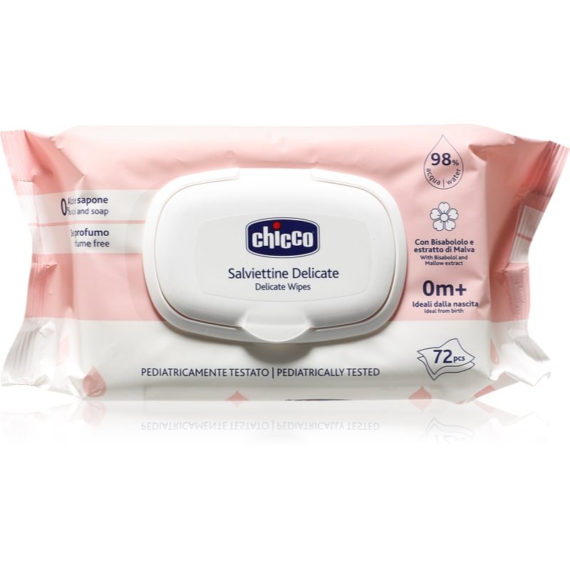 Chicco Delicate Wipes Chamomile мокри кърпички за деца с лайка 0m+ - За деца - Сравни цени от 1 магазин с безплатна доставка