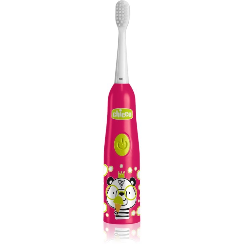 Chicco Electric Toothbrush 3y+ детска електрическа четка за зъби със сменяеми батерии Panda
