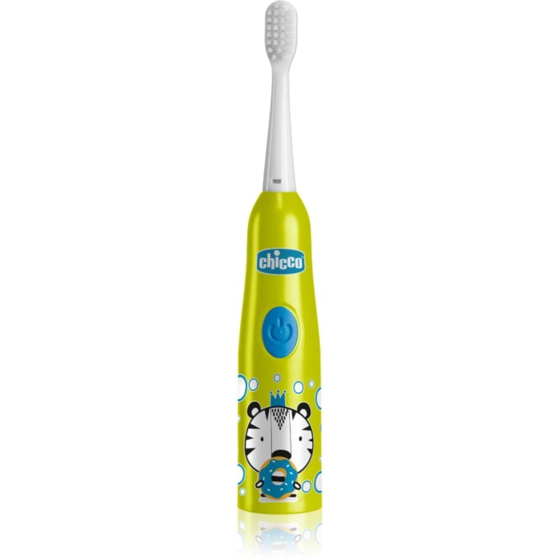Chicco Electric Toothbrush 3y+ детска електрическа четка за зъби със сменяеми батерии Tiger