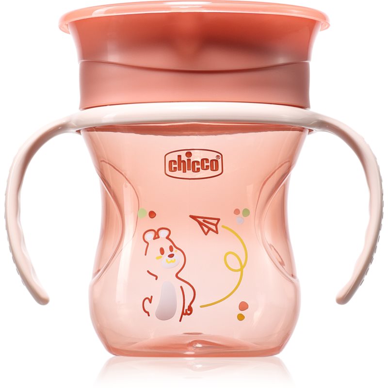 Chicco 360 Perfect X 12m+ преходна чаша с дръжки Pink - За деца - Сравни цени от 1 магазин с безплатна доставка