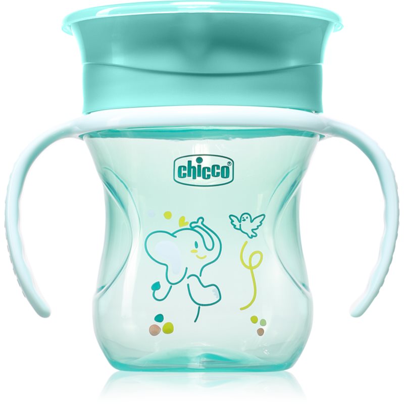 Chicco 360 Perfect X 12m+ преходна чаша с дръжки Teal - За деца - Сравни цени от 1 магазин с безплатна доставка