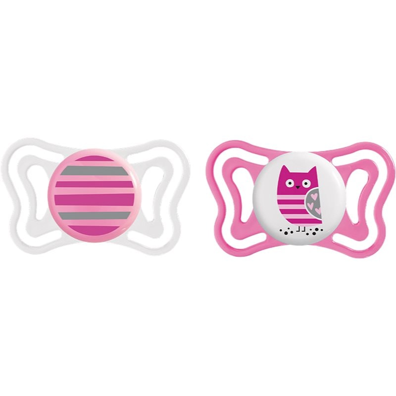 Chicco Physio Light 6-16m биберон Girl-Strips/Owl - За деца - Сравни цени от 1 магазин с безплатна доставка