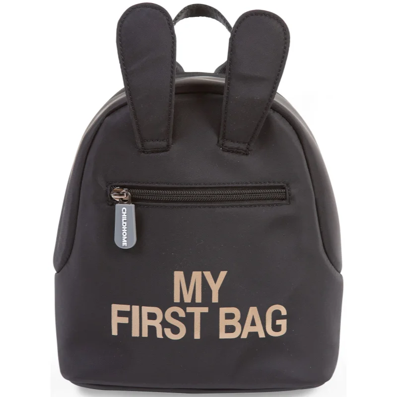 Childhome My First Bag Black детска раница 20x8x24 cm - За деца - Сравни цени от 1 магазин с безплатна доставка