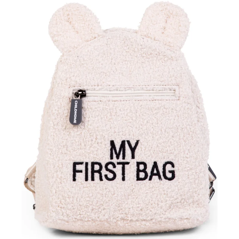 Childhome My First Bag Teddy Off White детска раница 20x8x24 cm - За деца - Сравни цени от 1 магазин с безплатна доставка