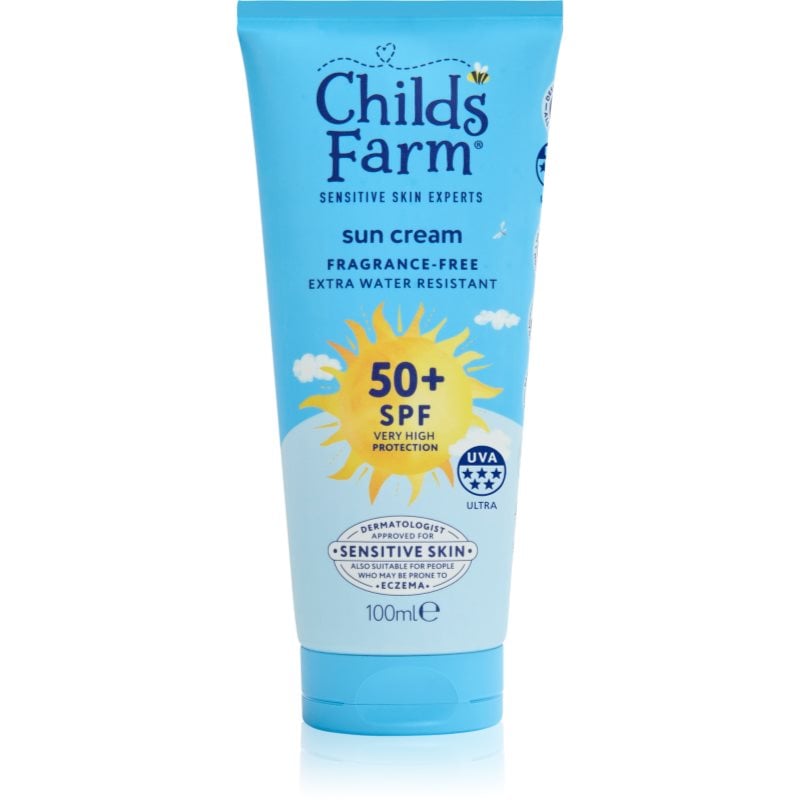 Childs Farm Suncare Sun Cream слънцезащитен крем SPF 50+ без парфюм