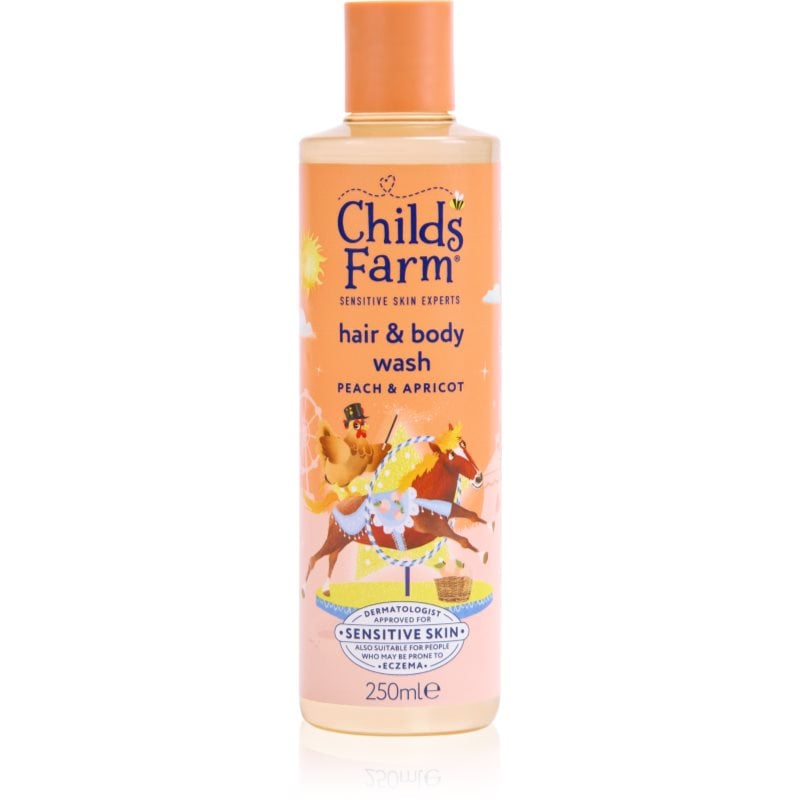 Childs Farm Hair & Body Wash измиваща емулсия за тяло и коса за деца Peach & Apricot