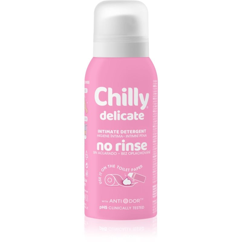 Chilly Delicate No Rinse нежна почистваща пяна за интимна хигиена