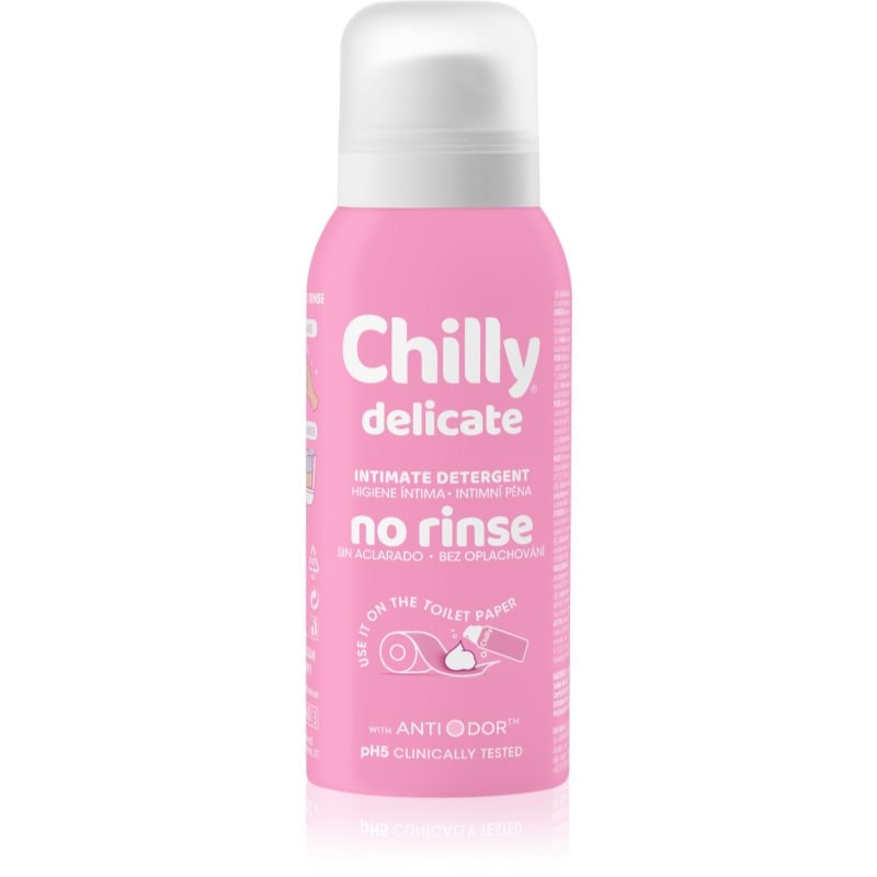 Chilly Chilly Delicate No Rinse нежна почистваща пяна за интимна хигиена - Унисекс парфюм 100мл - Сравни цени от 1 магазин с безплатна доставка