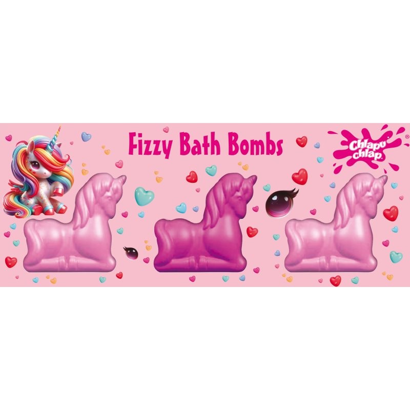 Chlapu Chlap Unicorn бластър за вана за деца 3x70 гр. - За деца - Сравни цени от 1 магазин с безплатна доставка
