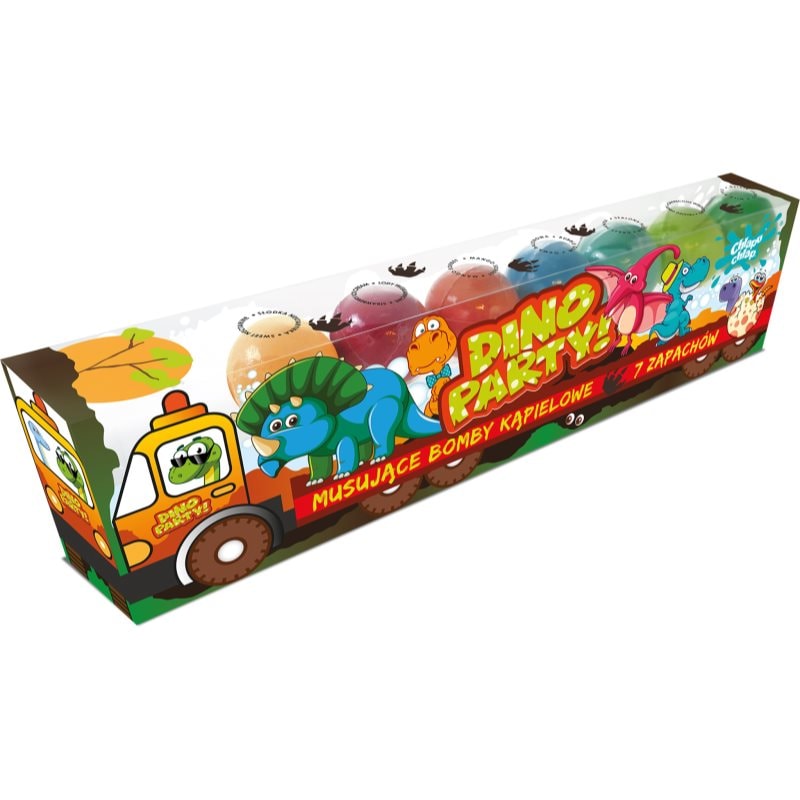 Chlapu Chlap Dino Truck бластър за вана за деца 7x50 гр. - За деца - Сравни цени от 1 магазин с безплатна доставка