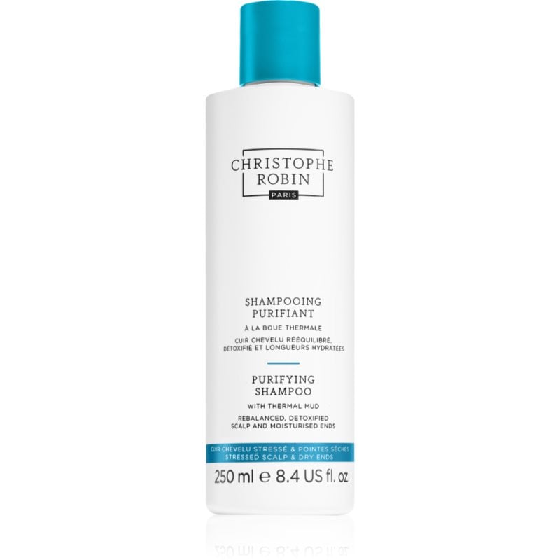 Christophe Robin Purifying Shampoo with thermal mud почистващ детоксикиращ шампоан