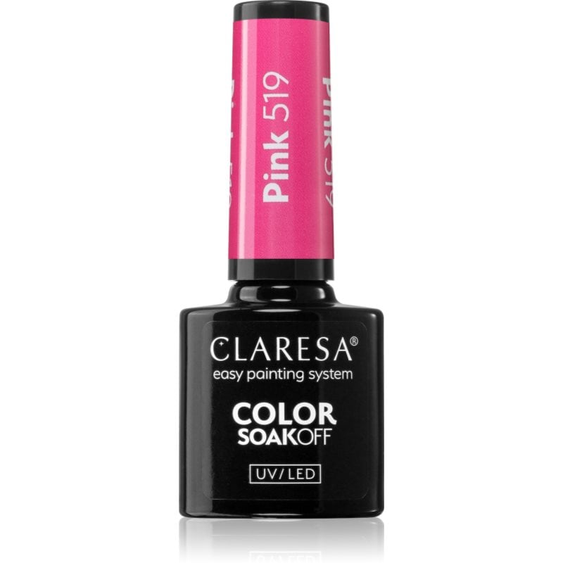 Claresa SoakOff UV/LED Color Sunny Garden гел лак за нокти цвят Pink 519 5 гр.