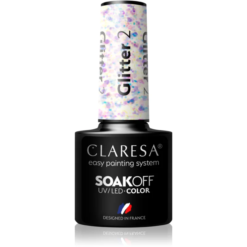 Claresa SoakOff UV/LED Color Glitter гел лак за нокти - Грим - Сравни цени от 1 магазин с безплатна доставка