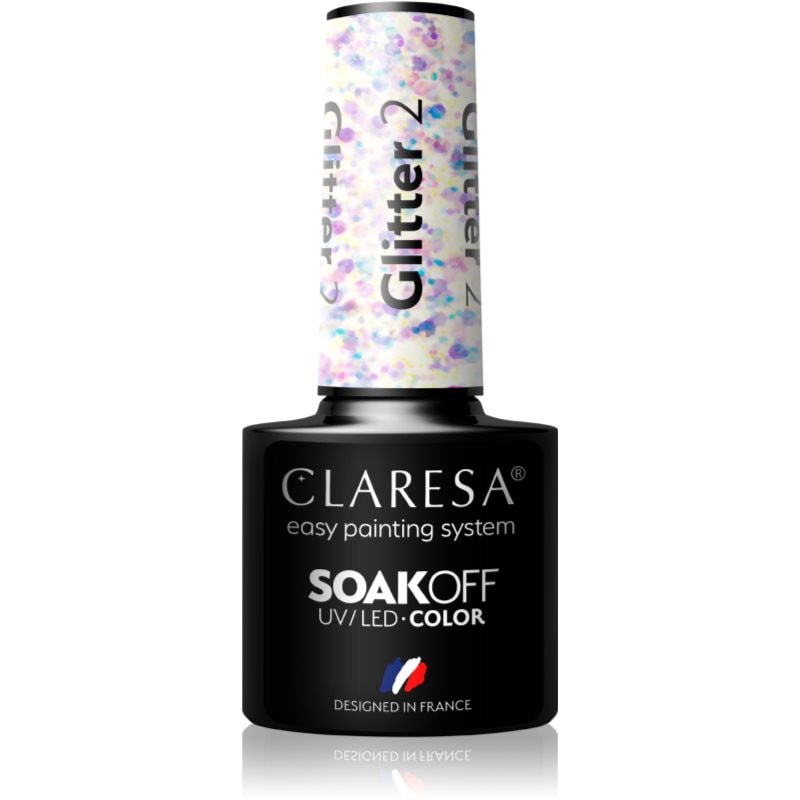 Claresa SoakOff UV/LED Color Glitter гел лак за нокти - Грим - Сравни цени от 1 магазин с безплатна доставка