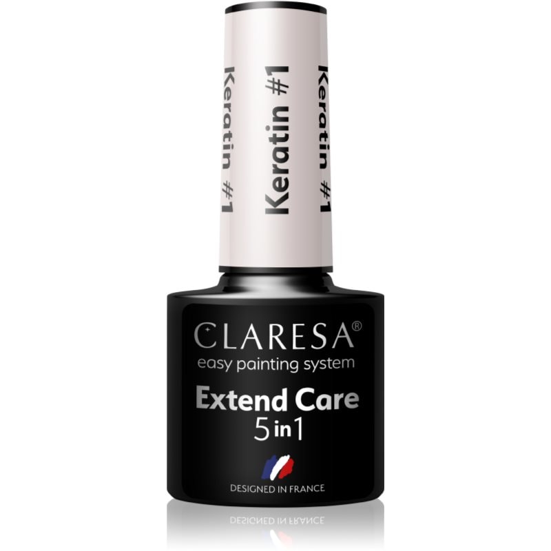 Claresa Extend Care 5 in 1 Keratin основен лак за нокти с гел с подхранващ ефект - Грим - Сравни цени от 1 магазин с безплатна доставка