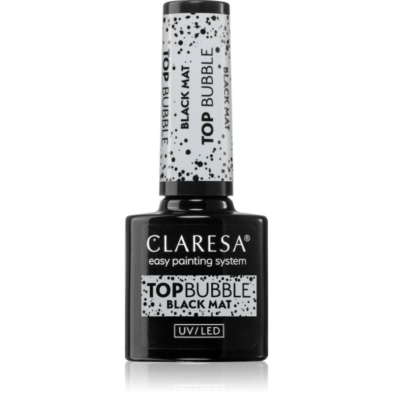 Claresa UV/LED Top Bubble гел топ лак за нокти матов