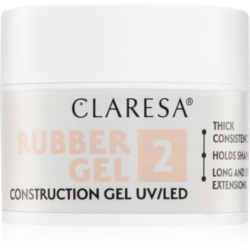 Claresa Rubber Gel Construction Gel UV/LED гел-лак за удължаване на ноктите