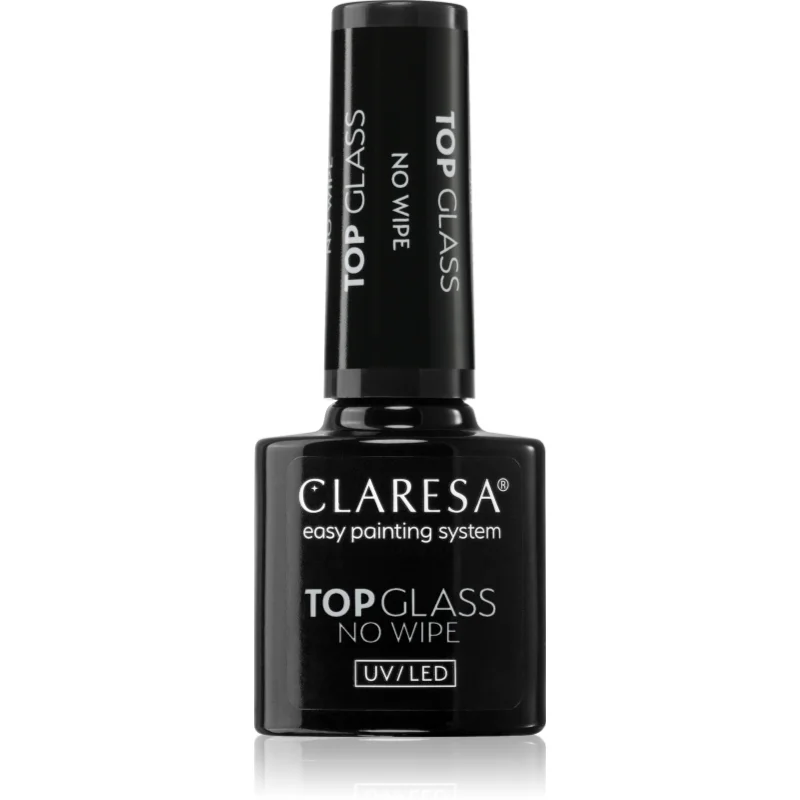 Claresa UV/LED Top Glass No Wipe топ лак за защита и блясък без лепкавост - Грим - Сравни цени от 1 магазин с безплатна доставка