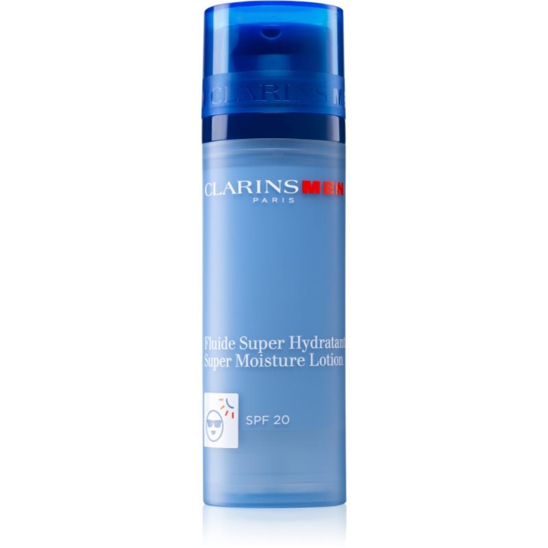 Clarins Men Super Moisture Lotion хидратиращо мляко за младежки вид SPF 20 - Грижа за лице - Сравни цени от 1 магазин с безплатна доставка
