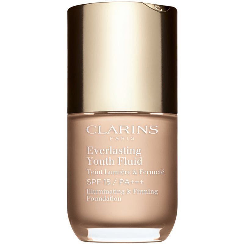 Clarins Everlasting Youth Fluid Foundation озаряващ фон дьо тен SPF 15