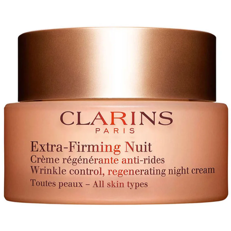 Clarins Extra-Firming Night стягащ нощен крем с регенериращ ефект за всички типове кожа на лицето - Грижа за лице - Сравни цени от 1 магазин с безплатна доставка