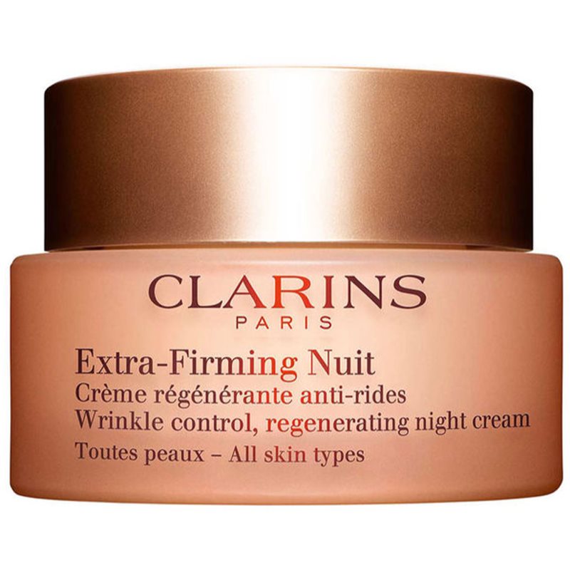 Clarins Extra-Firming Night стягащ нощен крем с регенериращ ефект за всички типове кожа на лицето - Грижа за лице - Сравни цени от 1 магазин с безплатна доставка
