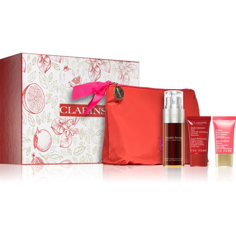 Clarins Double Serum & Super Restorative Collection подаръчен комплект за зряла кожа - Комплект - Сравни цени от 1 магазин с безплатна доставка