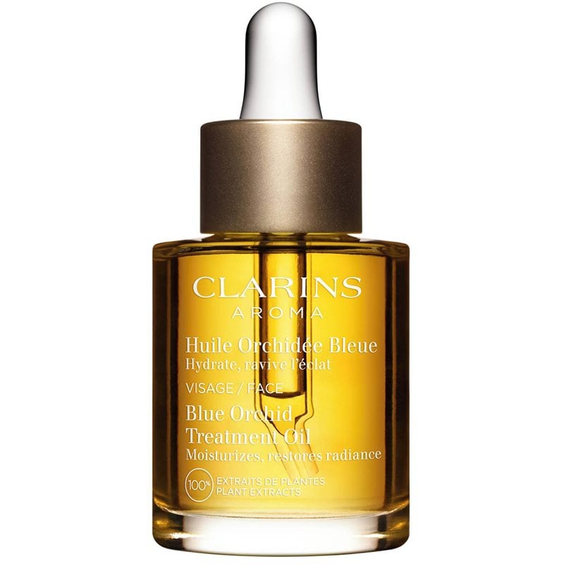 Clarins Blue Orchid Treatment Oil антиоксидантно масло за лице за дневна и нощна употреба с хидратиращ ефект