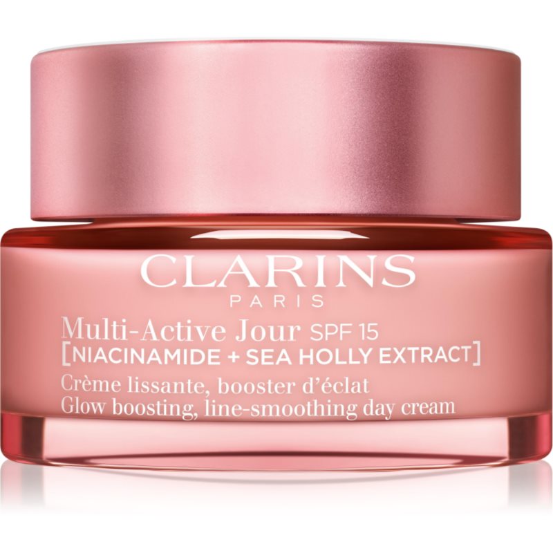 Clarins Multi-Active Day Cream SPF 15 изглаждащ и озаряващ крем SPF 15 - Грижа за лице - Сравни цени от 1 магазин с безплатна доставка