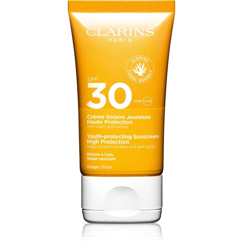 Clarins Youth-Protecting Sunscreen High Protection слънцезащитен крем за лице SPF 30