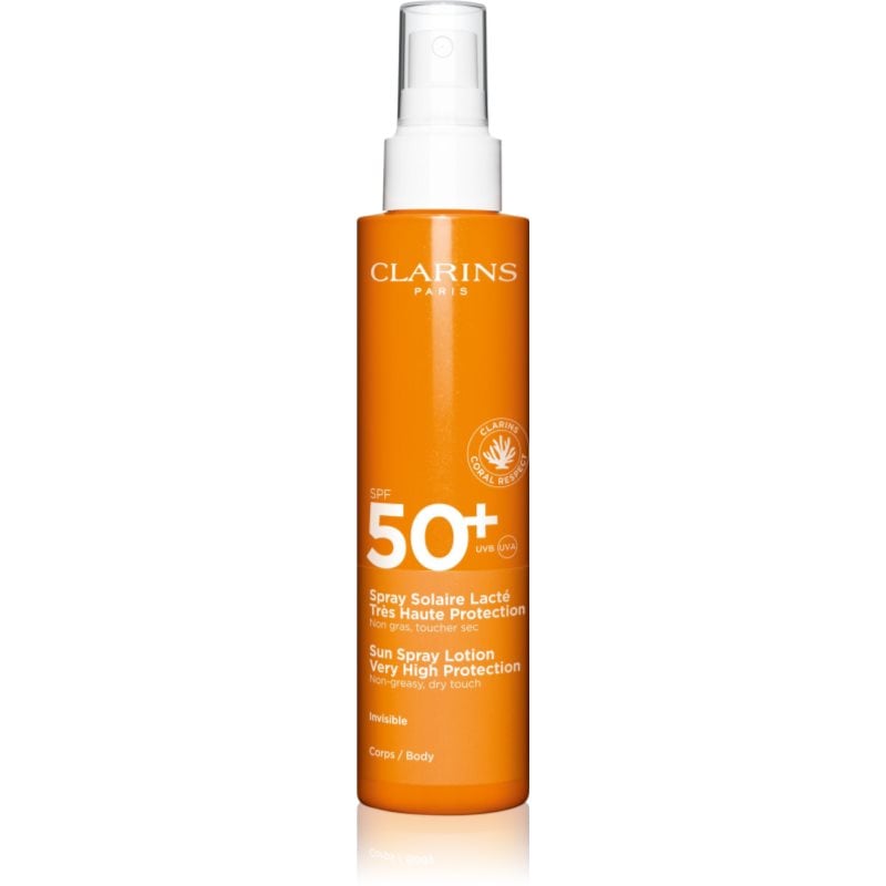 Clarins Sun Care Spray Lotion слънцезащитен спрей за тяло и лице SPF 50+