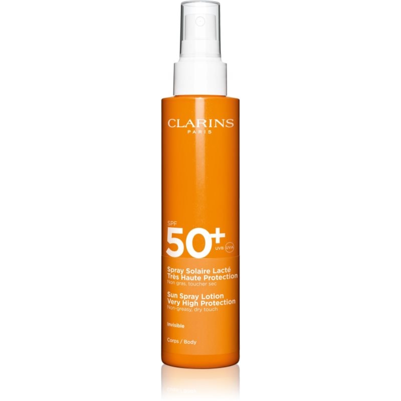 Clarins Sun Care Spray Lotion слънцезащитен спрей за тяло и лице SPF 50+ - Грижа за тяло - Сравни цени от 1 магазин с безплатна доставка