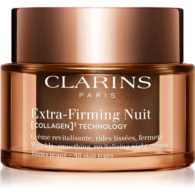 Clarins Extra-Firming Night Cream нощен крем-лифтинг против бръчки за всички типове кожа на лицето - Грижа за лице - Сравни цени от 1 магазин с безплатна доставка