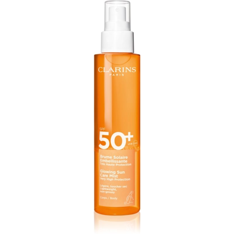 Clarins Sun Body Mist SPF50+ мъгла за тен в спрей за тяло SPF 50+ - Грижа за тяло - Сравни цени от 1 магазин с безплатна доставка