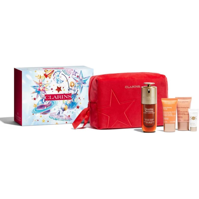 Clarins Double Serum & Extra Firming Collection подаръчен комплект за зряла кожа Luminosity - Комплект - Сравни цени от 1 магазин с безплатна доставка