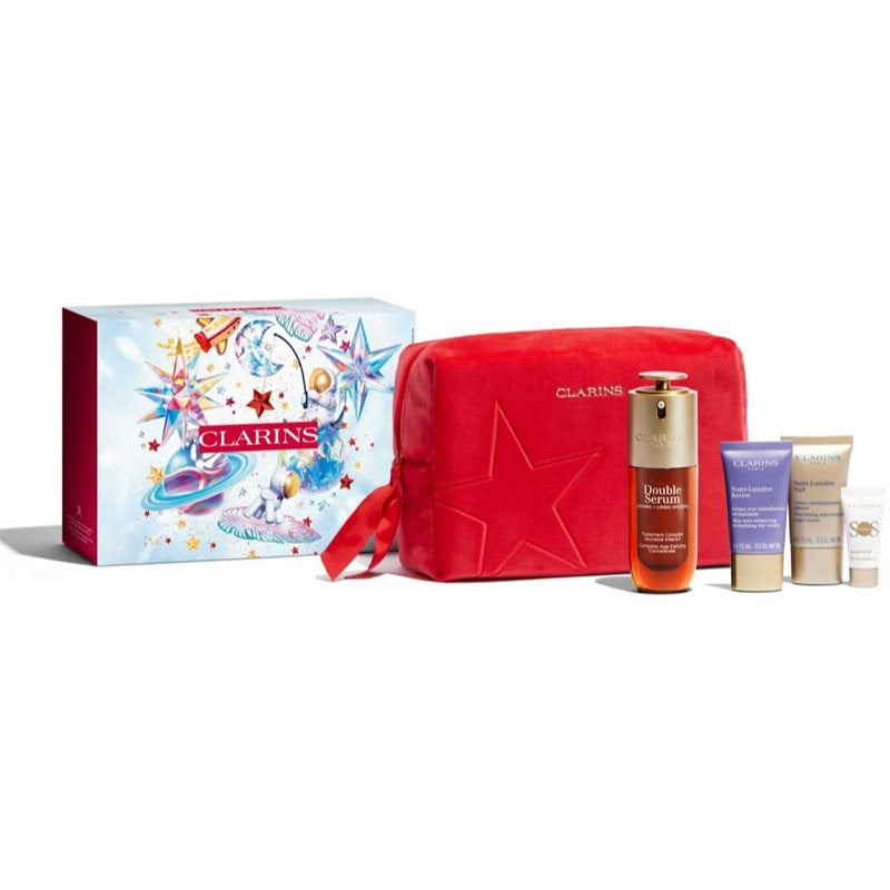 Clarins Double Serum & Nutri-Lumière Collection подаръчен комплект за зряла кожа Luminosity