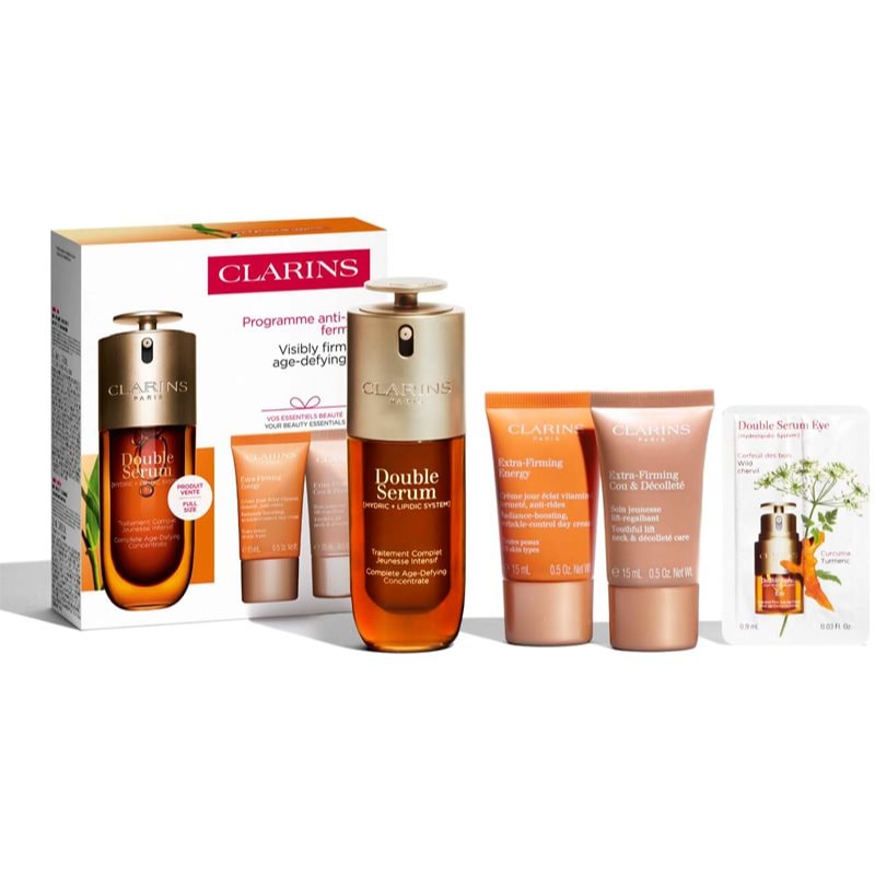 Clarins Double Serum & Extra Firming Set подаръчен комплект за зряла кожа - Комплект - Сравни цени от 1 магазин с безплатна доставка