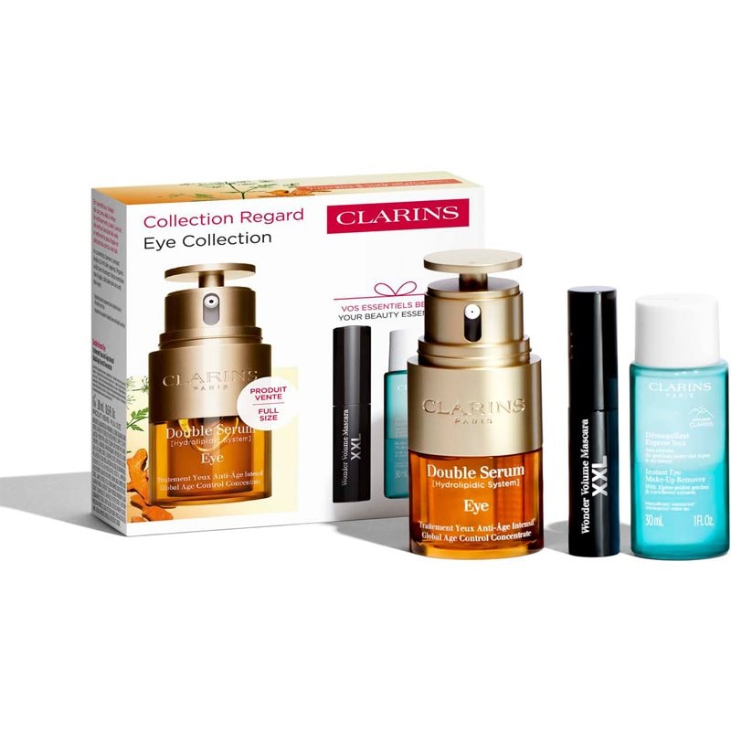 Clarins Double Serum Eye Collection подаръчен комплект за очи - Комплект - Сравни цени от 1 магазин с безплатна доставка
